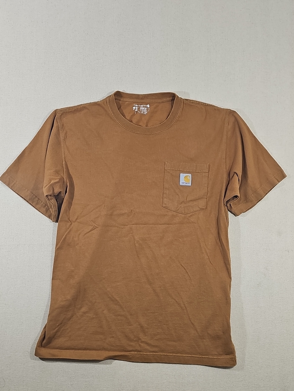 Carhartt Men's Short-Sleeve Pocket Tee in Carhartt Brown